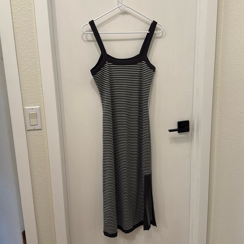 Maternity Stripes Grey PinkBlush dress -M
